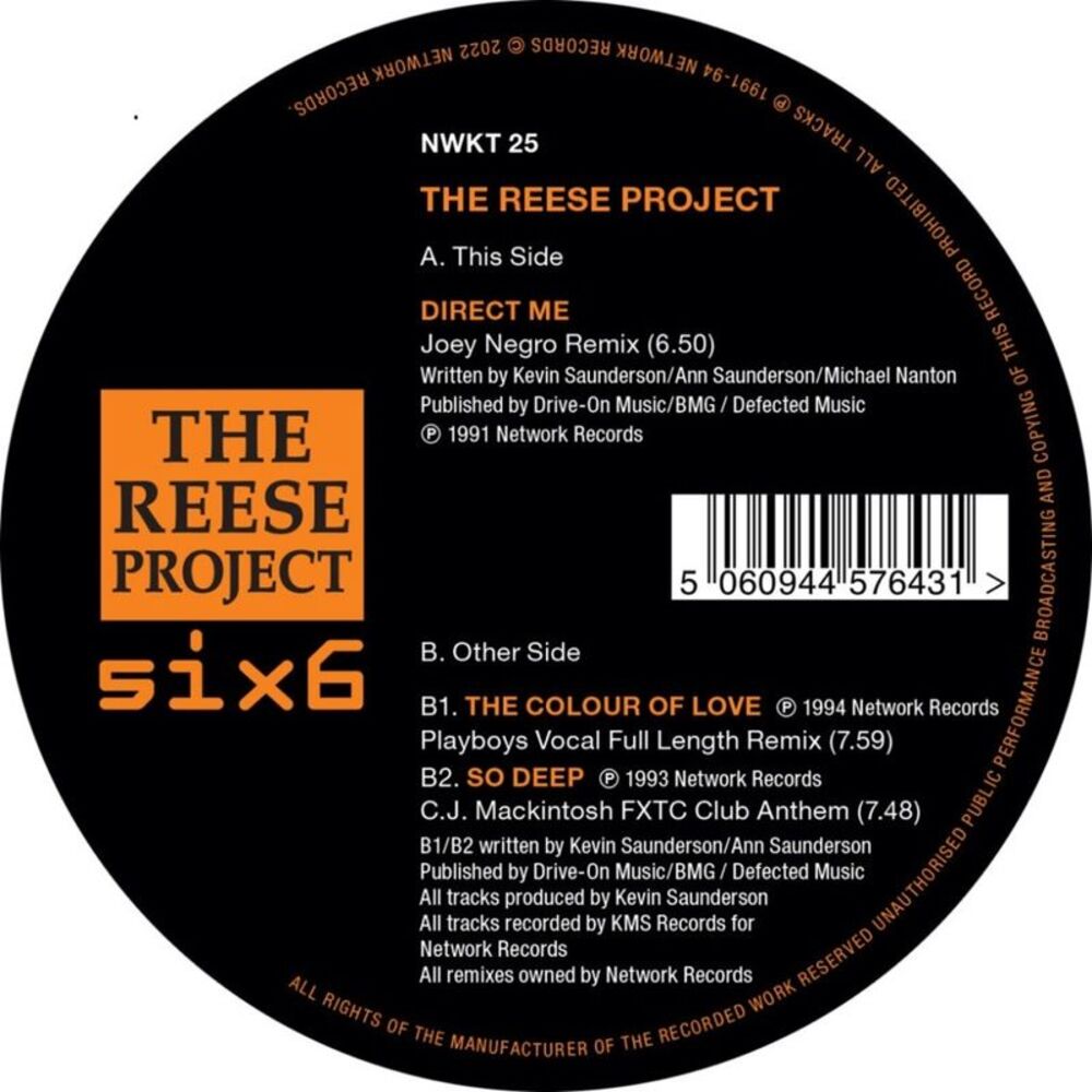 The Reese Project - Remixes  12-INCH SINGLE